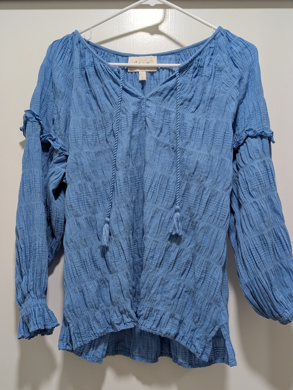 Cleobella Blue Cotton Blouse